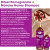 Difeel Pomegranate & Manuka Honey Sulfate-Free Shampoo 12 oz. - Strengthens & Moisturizes Damaged Hair