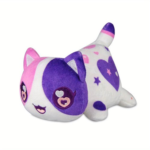 Womise Cat Plush Mee-Meow Toy,Cute Anime Heart Cartoon Stuffed Animal Figure Toy Plush Pillow for Valentine's Day Gift