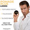 TRENDSTARTER - POMADE PLUS (4oz) - Medium Hold - Medium Shine - Premium Flake-Free Water-Based Premium Hair Styling Gel Product for All Hair Types - All-Day Reliability
