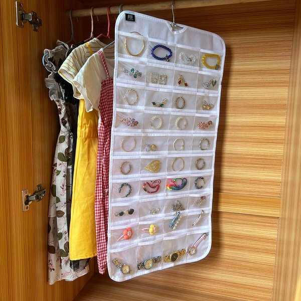 BB Brotrade Hanging Jewelry Organizer,Accessories Organizer,80 Pocket Organizer for Holding Jewelries