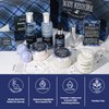 PEARLWORLD Bath Set with Ocean Scented Spa Gifts for Men, Christmas Birthday Self Skin Care Set for Men, Spa Gift Baskets for Him, 12Pcs Men's Spa Kit Gifts for Father's Day Bath Spa