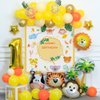 LZYMSZ 10PCS Animal Balloons, 25Inch Giant Zoo Animal Balloons Kit, Jungle Safari Animals Theme Birthday Party Decorations for Kids Gift Baby Shower Party Supplies
