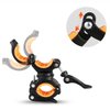 Vonpri [2 Pack] Flashlight Holder, Mount Bicycle Mounting Bracket Flashlight Holder Torch Clip 360º Rotation (Orange)