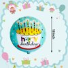 24 Pcs Happy Birthday Foil Balloons 18 inch Round Helium Floating Mylar Balloon Inflatable Balloons for Birthday Party Decorations Supplies,12 Patterns
