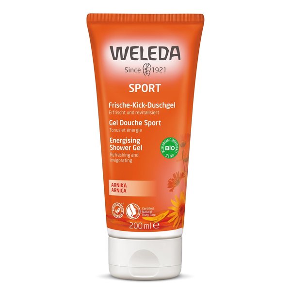 Weleda Sport Arnica Shower Gel, 6.8 Fluid Ounce, Plant Rich Cleanser with Arnica, Rosemary and Lavender