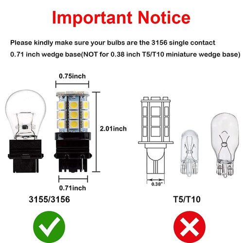 Makergroup S8 3156 Wedge Base LED Light Bulb 12VAC/DC Low Voltage 4Watt Warm White 2700K-3000K for Outdoor Landscape Lighting Outdoor Landscape Lighting and Automotive Lights 4-Pack