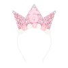 Casoty Pink 6th Birthday Crown, 6th Birthday Decorations, 6th Birthday Tiara, Princess Birthday Party Decorations, Flower Hair Band for Birthday Party