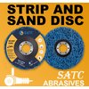 S SATC Strip Discs 5PCS Bule Stripping Wheel 4-1/2" x 7/8" Fit Angle Grinder Clean and Remove Paint Rust and Oxidation