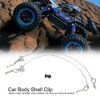 V GEBY Car Body Shell Clip Pins, Shell Body Clip Rope Car Shell Clips for 1/10 RC Car(Silver)