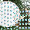 40 Feet 3D Iridescent Butterfly Hanging Garlands Holographic Butterflies Laser Paper Garland Party Streamers for Home Ceiling Decor Birthday Party Baby Shower Wedding Theme Backdrop Decoration
