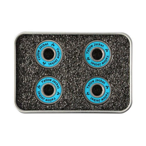 Yellow Jacket Premium Scooter Bearings, Kick Scooter, 608, ABEC 9, Bomber Blue (Pack of 4)