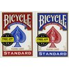 Bicycle Poker Size Standard Index Playing Cards (4-Pack) [Colors May Vary: Red, Blue or Black]