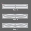 6 Pairs Eyebrow Tattoo Auxiliary Stickers A B C Eyebrow Shape 2 Pairs Each Professional Semi Permanent Auxiliary Sticker for Microblading TgoBeauty (6 Pairs Sticker+1 Brown Brow Pen)