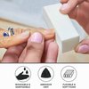 ForPro Professional Collection Buffing Block, Super White, 180/240 Grit, Four-Sided Manicure and Pedicure Nail Buffer, 3.75" L x 1" W x 1" H, 20-Count
