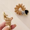 2 Pcs Spiral Hair Ties for Women Heart Braided Telephone Wire Hair Bands Ponytail Hair Ties Straight No Crease Elastic Coils Hair Scrunchies Phone Cord Hair Rope Hair Accessories