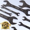 YIYEIE Super-Thin Open End Wrench Set, 10-Piece Metric, 5.5, 7, 8, 9, 10, 11, 12, 13, 14, 15, 16, 17, 18, 19, 20, 21, 22, 23, 24, 27 mm, Nickel Coating, CR-V Steel, Slim Wrench with Rolling Pouch