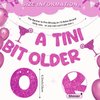 Fulmoon Pre Strung A Tini Bit Older Banner Glitter Martini Party Decorations Martini Bar Party Decorations Birthday Banner for Women (Hot Pink)