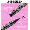 iMethod Eyeliner Stamp - 2 Pens Winged Eyeliner Stamp, for All Eye Shapes, Winged Eyeliner Stamp, Perfect Wing Cat Eye Liner, Waterproof & Smudge-proof, 10 mm