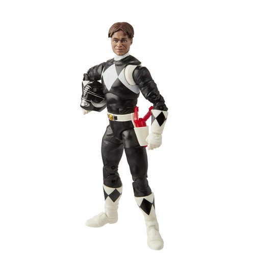 Power Rangers Lightning Collection Mighty Morphin Black Ranger 6-Inch Premium Collectible Action Figure Toy with Accessories