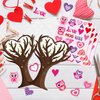 BeYumi 16Pcs Valentine’s Day Heart Trees Craft Kit for Kids Make Your own Valentine Owl Heart Trees Decorations DIY Valentine’s Day Crafts Set Holiday School Classroom Home Party Fun Activities Decor