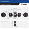 BRINKS – Transitional Keyed Entry Ball Door Knob, Tuscan Bronze - Designed for Traditional and Transitional Homes and Blends Seamlessly with Interior Décor (E2415-150),1 Pack