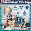 STAY GENT Interactive Dog Toys for Kids, 17Pcs Pretend Play Doctor Kit with Cage, Stethoscope, Robot Dog Toy with Leash, Walking Plush Dog Toys Pet Care Gifts for Boys Girls Aged 3 4 5 6 7 8