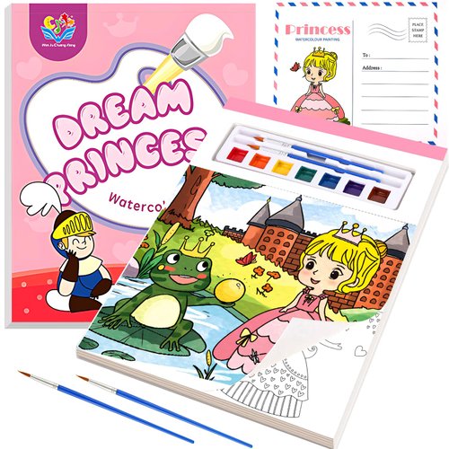 VteePck Stocking Stuffers for Kids Girls 2024, 2024 Christmas Gifts for Toddlers, Watercolor Paint Set Coloring Books for Ages 5-7, 8-12 Washable Art Markers for Children