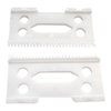 JRSHOME Pack of 2 Ceramic Replacement Clipper Blade set for Taper 2000 and WAHL 5-Star (White CeramicX2)