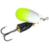 Rapala 60-10-71C Classic Vibrax 1/8-Ounce Fishing Spinner, Size 1, Chartreuse Tipped and Silver Flake Painted Finish