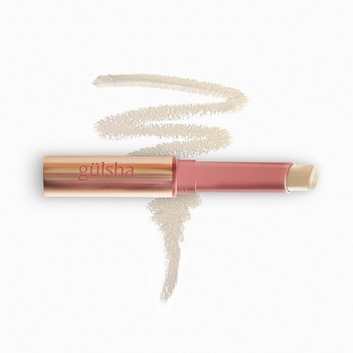 Gulsha Rose Kiss Lip Care Soft Matte Lip Balm with Natural Rose Essential Oil, Clear, 2 gr / 0.07 oz