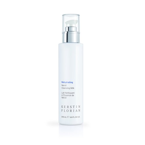 Kerstin Florian Rehydrating Neroli Cleansing Milk, Gentle Makeup Remover and Face Wash for Normal to Sensitive Skin (6.8 fl oz)