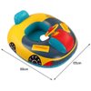 Cute Child Kids Inflatable Pool Float PVC Summer Swim Float Air Bed Lake Boat Swimming Floats with 2 Handles Surfing Raft Bodyboard Floating Mattress Seat Swim Ring for Girls Boys 1-5 Years