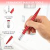 12 Pieces Microblading Pens Manual Tattoo Microblade Pen Manual Microblade Needle Holder Tattoo Machine Disposable Eyebrow Microblading Pens for Permanent Makeup Tattoo Supplies, 6 Colors