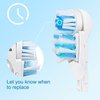 Sensitive Replacement Electric Replacement Toothbrush Heads (16 Count) Dual Clean Rotating Sets Compatible with Braun Oral B Cross Action Power