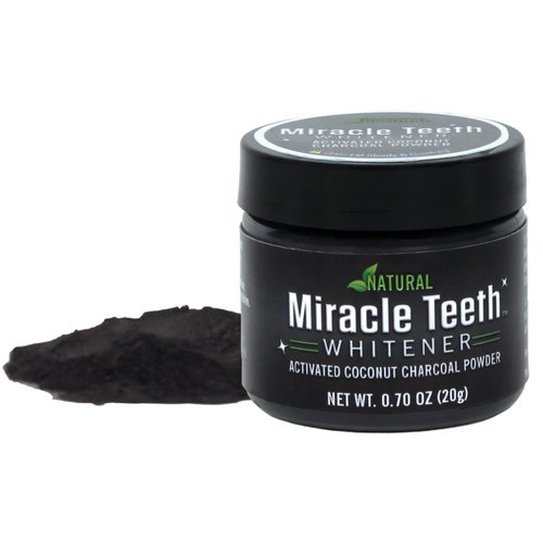 Ontel Miracle Teeth Whitener - Natural Whitening Coconut Charcoal Powder – As Seen on TV