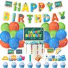 Math Party Decorations Math Birthday Party Supplies Includes Math Birthday Banner, Cake Topper, Cupcake Toppers, Balloons for Math Classroom Party Math Party
