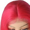 Hot Pink Bob Wigs Straight Human Hair 12inch Lace Front Pre Plucked Hairline with Baby Hair Glueless Short Cut Brazilian Virgin Hair 13x4 Middle Part Bleached Knots Brazilian Virgin Hair for Women
