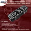 Master Power Window Switch | Replcaement for 2011-2020 Chrysler 300, 2015-2017 Chrysler 200, 2011-2019 Dodge Charger, 2016-2022 Ram 1500 2500 3500 | Replaces# 68139805AB, 56046823AE, 68231805AA