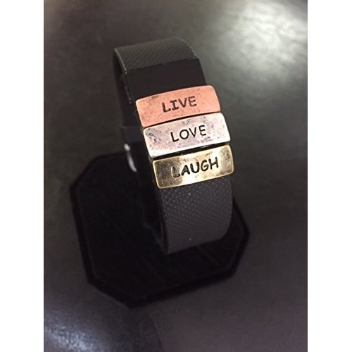Fitband Fun "Live, Love, Laugh Fitness Band Accessory for Fitbit® Charge, Charge HR, Charge 2, Teslasz