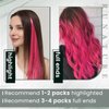 RUNATURE Itip Human Hair Extensions 18 Inch I Tip Hair Extensions Human Hair Hot Pink I Tip Hair Extensions Pink Human Hair I Tip Extensions Pre Bonded I Tip Hair Extensions Pink for Highlight 25g 25s