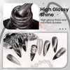 SUPWEE Cat Eye Gel Nail Polish Black Magnetic Nail Polish Gel with Cateye Magnet 9D Wide Cat Eyes Magnetic Gel Polish for Nail Salon or DIY at Home