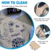 3MM Tattoo Skin Practice Kit - Emalla 13Pcs Tattoo Stencil Paper and Skin Practice Kit Including 3Pcs Soft Tattoo Fake Skin and 10Pcs Tattoo Transfer Paper for Beginners or Artists