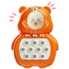Xixikocol Fast Push Game Light up Toy, Handheld Game for Kids Age 6-12, Quick Push Bubble Game, Sensory Fidget Toys for Kids and Adults, Birthday Gift (Orange Bear)