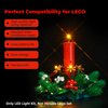 LED Lighting Kit Compatible with Lego Christmas Table Decoration Building Kit 40743, Creative Light Compatible with Lego 40743 Set (Lights Only, No Lego Models)