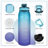 Opard 30oz Sports Water Bottle with Leak Proof Flip Top Lid BPA Free Tritan Reusable Plastic for Gym and Outdoor
