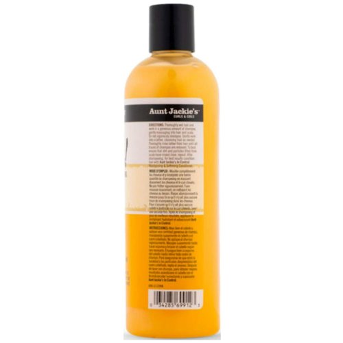 Aunt Jackie's Curls and Coils Oh So Clean Deep Moisturizing and Softening Hair Shampoo for Natural Curls, Coils and Waves, Enriched shea Butter, 12 oz