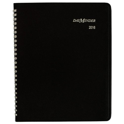 DayMinder Monthly Planner 2016, Wirebound, 6-7/8 x 8-3/4 Inches, Black (G400-00-16)