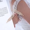 Sttiafay Vintage Rhinestone Chandelier Tassel Earrings Crystal Chain Drop Earrings Gold Long Tennis Chain Earrings Shine Chandelier Bridal Earrings Jewelry for Women