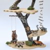 Gemini&Genius Raccoon Lemur Animal Action Figure Toy Set for Kids, Realistic and Details Wild Life Procyon Lotor Animal Toy Figurines for Kids Educational, Cake Toppers, Party Supplies (2 Friends)