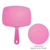 DVHOK Handheld Mirror, Portable Hand Mirror with Hanging Hole in Handle, Pink 7.4" W x 10.4" L